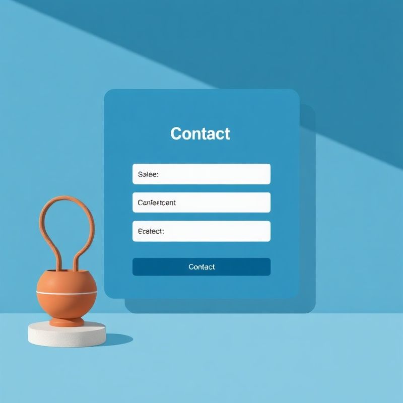 Indigo ilustracija kontakt obrasca